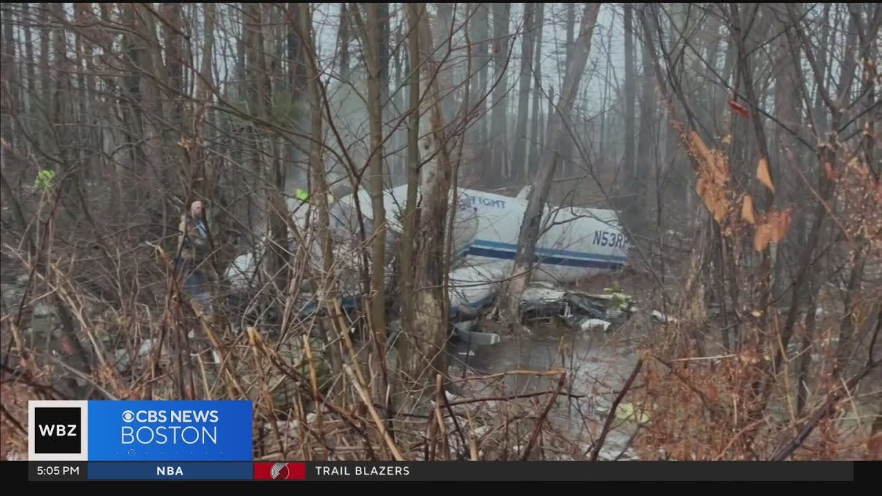 Surveillance video shows plane crash in Londonderry, NH