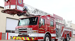 Pierce built this 110-foot Ascendant platform for the Beachwood, OH, Fire Department.