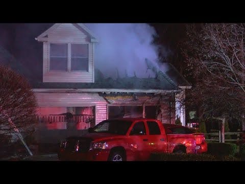 Four firefighters injured in late-night home explosion