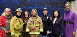 Turnout gear that doesn't fit properly endangers female firefighters. Turnout gear that doesn't fit properly endangers female firefighters.