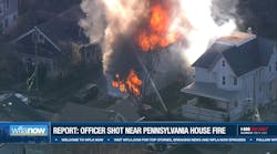 #BREAKING: Officer Shot, Raging house fire near Philadelphia, Pennsylvania | WFLA