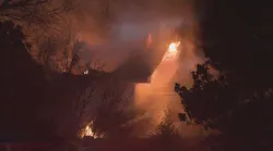 Crews battling house fire in DeKalb County