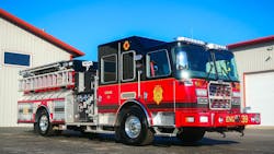 The Lawrence, IN, Fire Department ordered this top-mount pumper from KME.