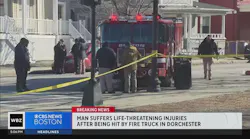 Person struck by Boston fire truck in Dorchester has life-threatening injuries
