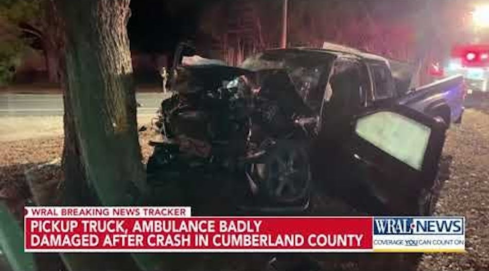 Crews respond to crash between ambulance, truck in Cumberland County