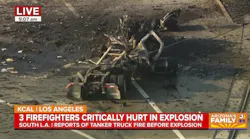 LIVE: South LA explosion leaves firefighters in critical condition
