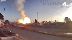 Wilmington truck explosion caught on camera