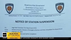 Westmoreland County volunteer fire department suspended
