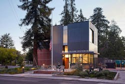 The firefighters of Palo Alto Fire Station No. 3 refer to the station as the “Tree House.” The firefighters of Palo Alto Fire Station No. 3 refer to the station as the “Tree House.”