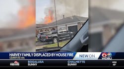 Harvey firefighters say family displaced after house fire