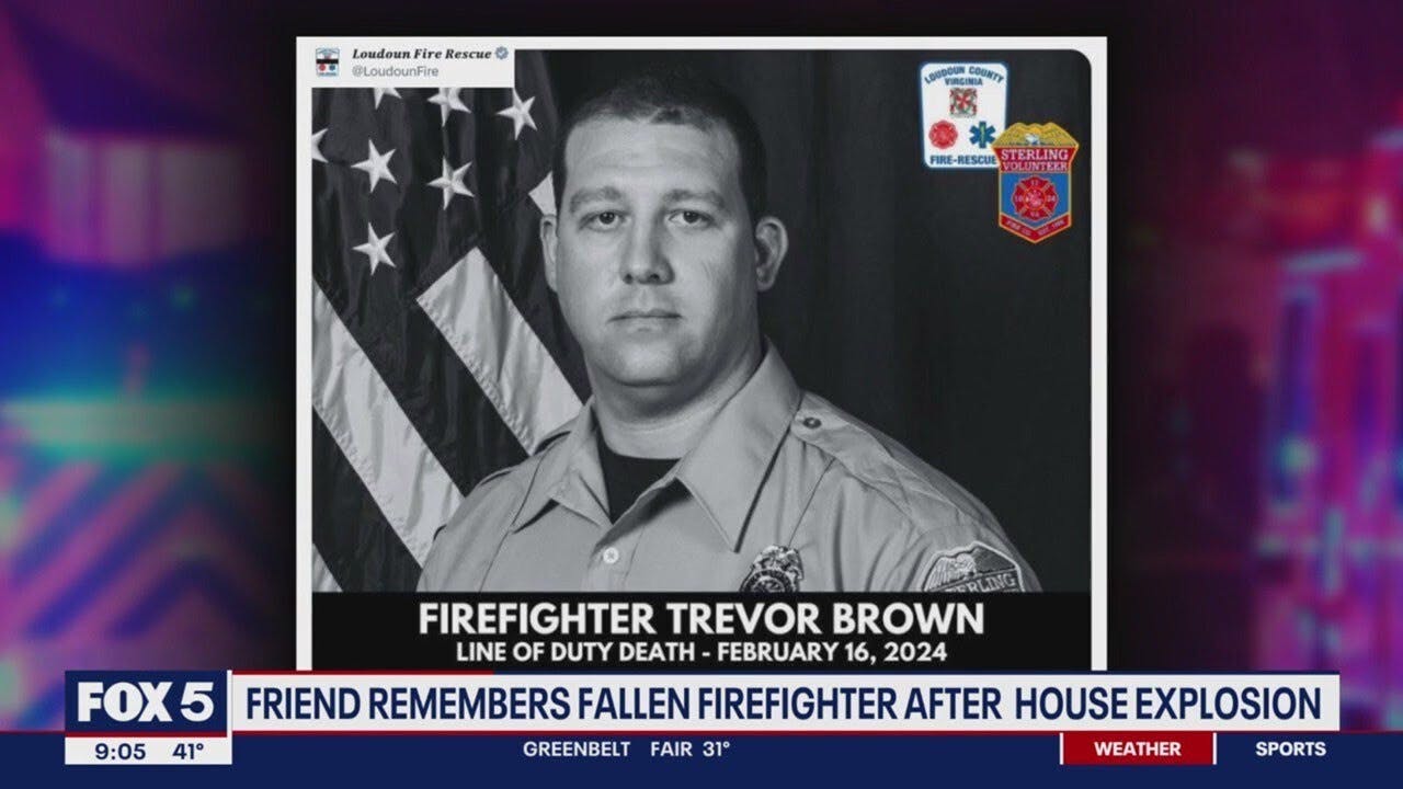 Firefighter killed in fiery Virginia home explosion remembered as devoted father, volunteer