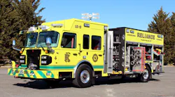 Features include ROM shutters, a Will-Burt Night Scan telescoping light tower, Kussmaul auto-eject battery conditioner, roof-top storage twin front LED brow lights, and a Hannay electric reel.