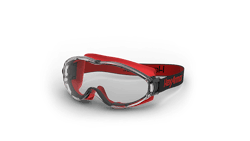 When an emergency strikes, take charge with the durable, full-coverage FireArmor Wildland LT 300 safety goggle from HexArmor to safeguard your eyes again radiant heat, debris, fogging and other flying particles.