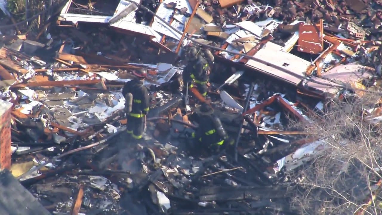 House destroyed in apparent explosion on Detroit&rsquo;s east side