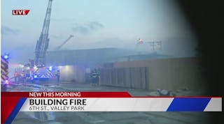Warehouse fire at &apos;Elite Properties&apos; in Valley Park, Missouri