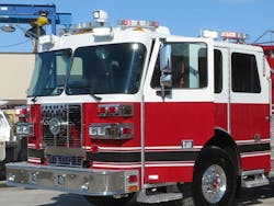 This apparatus that has been in service for two years was upfitted with a second alternator, and its original alternator was replaced, which are expensive propositions. Remember low-draw LED lights? When a large number of such lights are combined with high-lumen-output 12-volt scene lighting, the draw isn’t low anymore. When this apparatus sits at idle with its response lights and 12-volt scene lighting activated, it draws 341.7 amps. Keep in mind that the best alternators that are on the market produce about 180 amps at idle. In such a case as this one, the rest of the amps come from the vehicle’s batteries. In addition to the cost of all of those lights, an apparatus committee must consider that this rig will have a lifetime of battery and alternator problems. This apparatus that has been in service for two years was upfitted with a second alternator, and its original alternator was replaced, which are expensive propositions. Remember low-draw LED lights? When a large number of such lights are combined with high-lumen-output 12-volt scene lighting, the draw isn’t low anymore. When this apparatus sits at idle with its response lights and 12-volt scene lighting activated, it draws 341.7 amps. Keep in mind that the best alternators that are on the market produce about 180 amps at idle. In such a case as this one, the rest of the amps come from the vehicle’s batteries. In addition to the cost of all of those lights, an apparatus committee must consider that this rig will have a lifetime of battery and alternator problems.