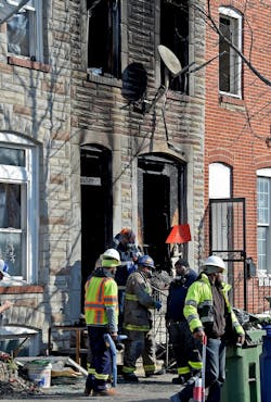 Three people were killed in this row house fire in Baltimore. Three people were killed in this row house fire in Baltimore.