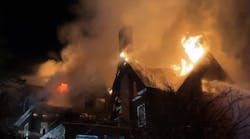 Historic mansion damaged in massive fire
