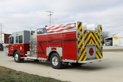 The customized pumper will be shared by the City of Covington and neighboring Troy Township. The customized pumper will be shared by the City of Covington and neighboring Troy Township.