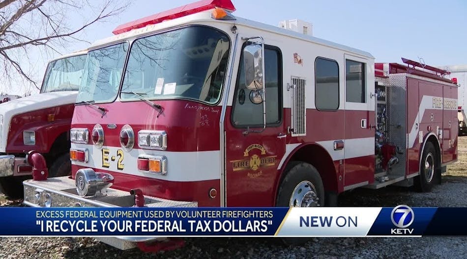&apos;I recycle your federal tax dollars&apos;: Excess federal equipment used by volunteer firefighters