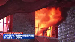 Chicago firefighters monitor 2 warehouse fires with hazmat response in West Town