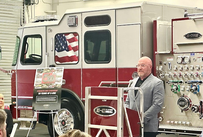 Chris McClung, director of sales REV Fire Group, talks about the proud history of E-ONE over the last 50 years.
