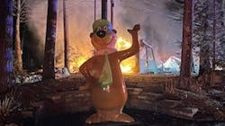 Firefighters from two states were called to Yogi Bear&apos;s Jellystone Park Camp Resort around 1 a.m. and ended up calling a second alarm to contain the fire.