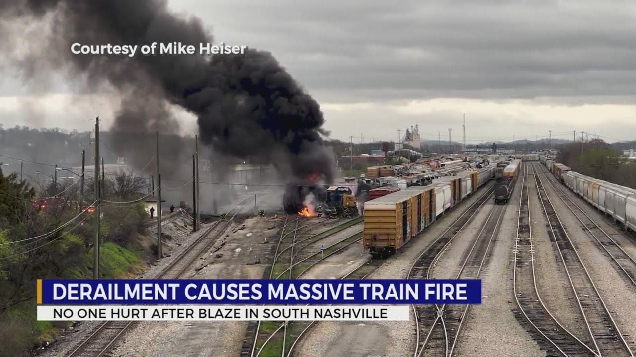 Derailment Sparks Train Fire in South Nashville | Firehouse