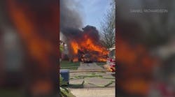 New video shows massive flames from house fire that killed four people
