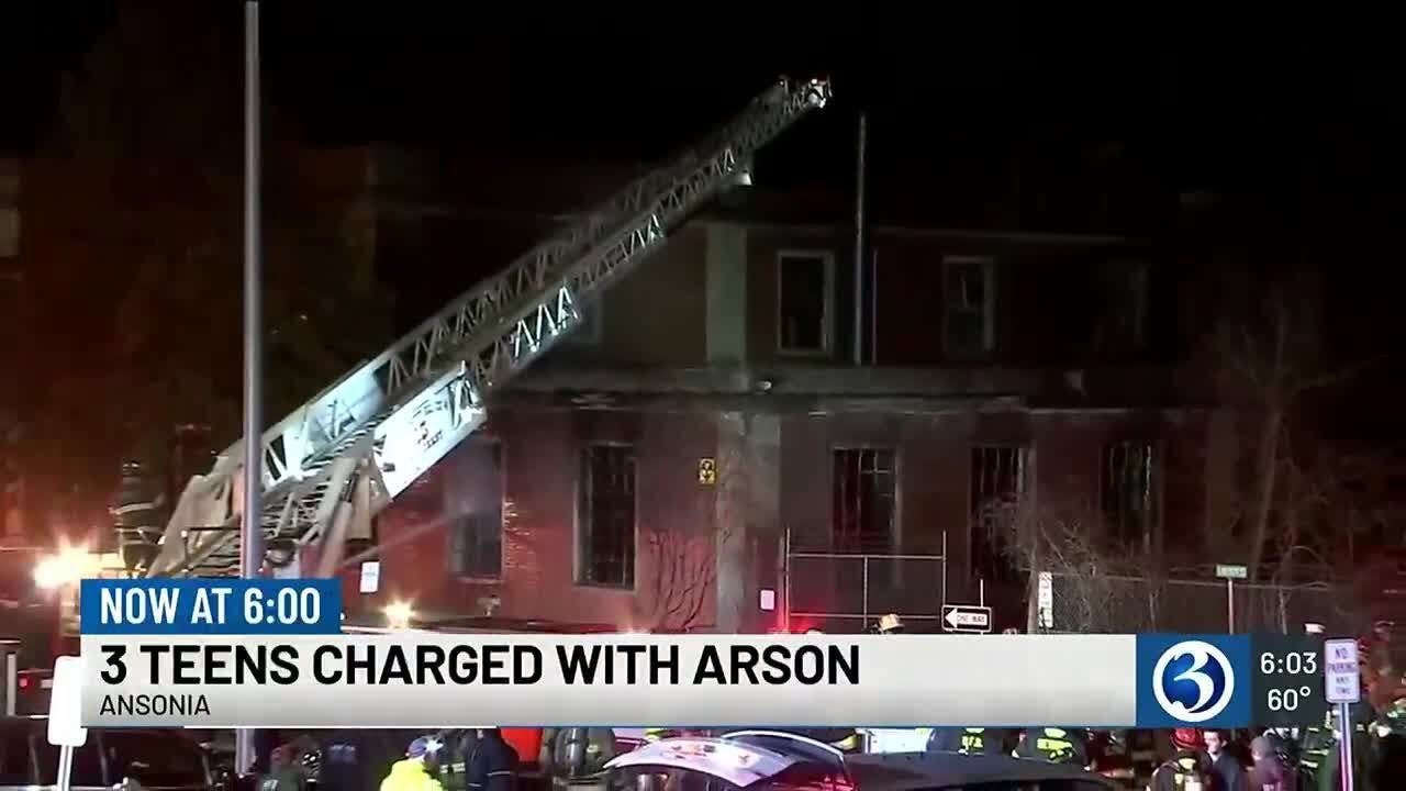 3 teens charged with arson, Ansonia police say