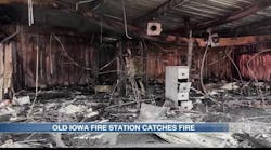 Firefighter arrested after fire station destroyed in arson fire