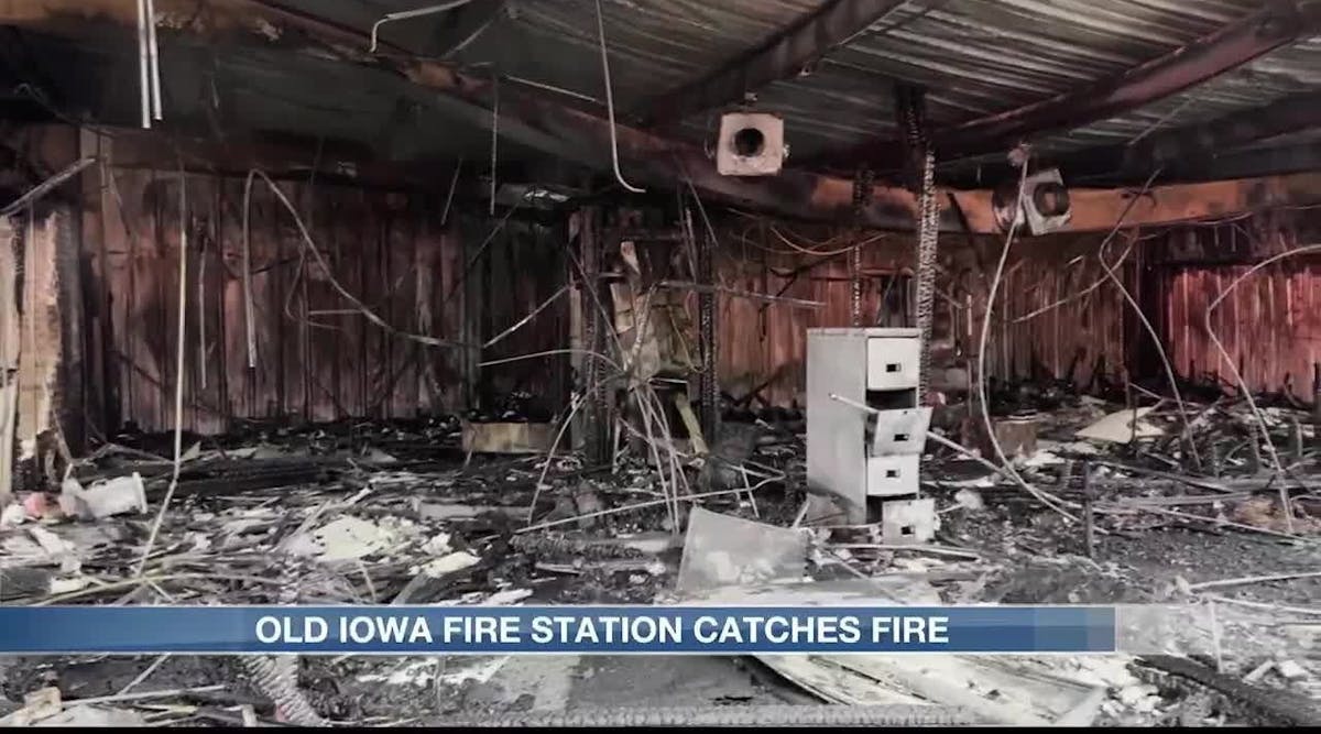 Firefighter arrested after fire station destroyed in arson fire