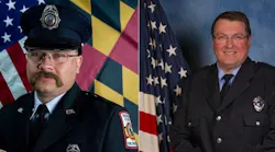 Frederick County, MD Firefighter Zachary Paris (left) was at the incident as the assistant chief of Community Fire Co. in New Tripoli and Marvin Gruber of the New Tripoli Fire Company were killed in a house fire.