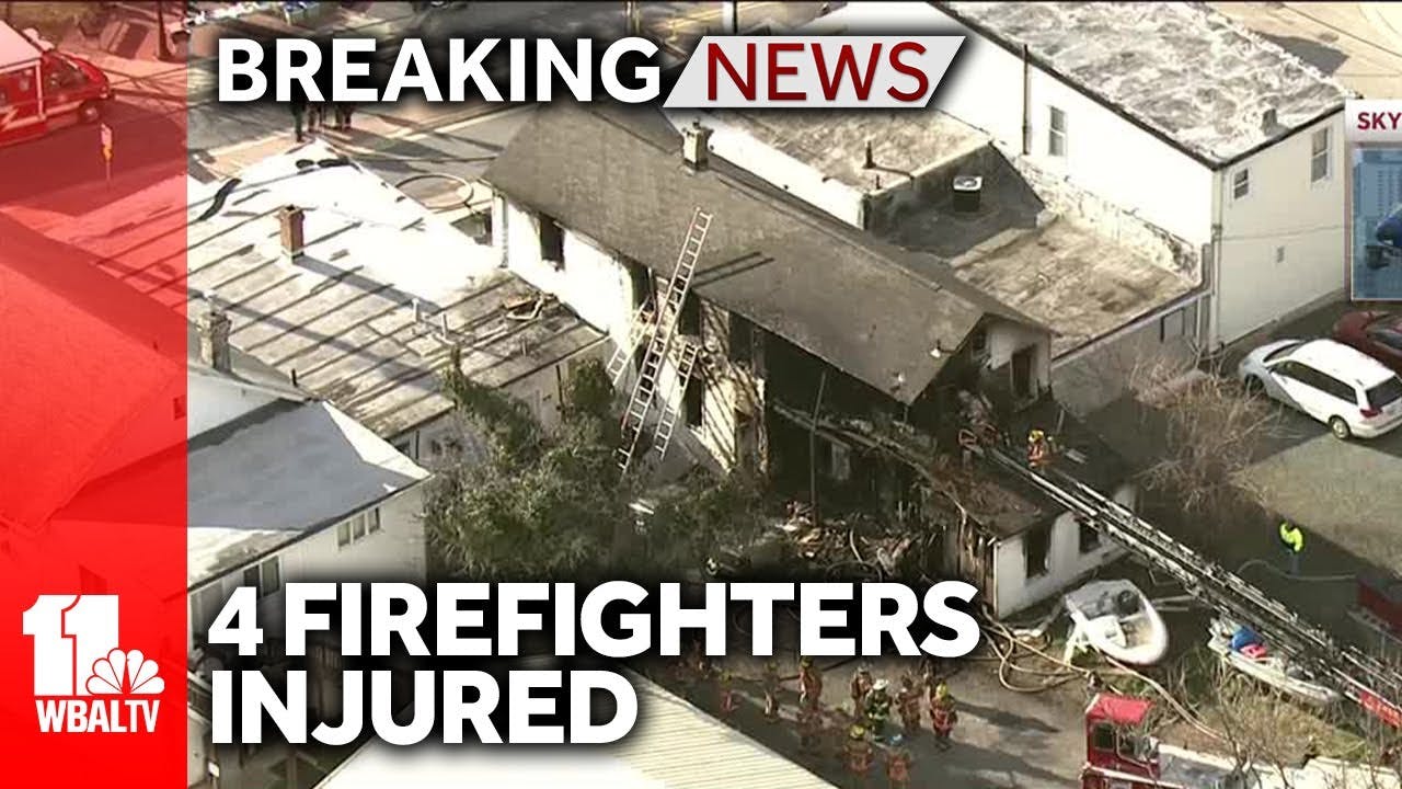 4 firefighters injured while battling Lansdowne fire