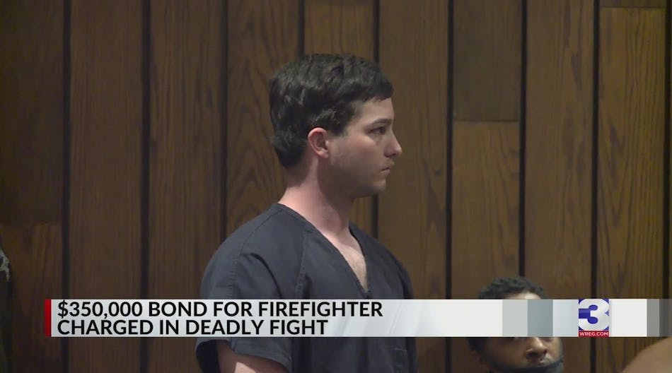 Firefighter charged, relieved of duty after deadly fight at restaurant