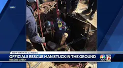 Triad crews rescue man trapped in trench