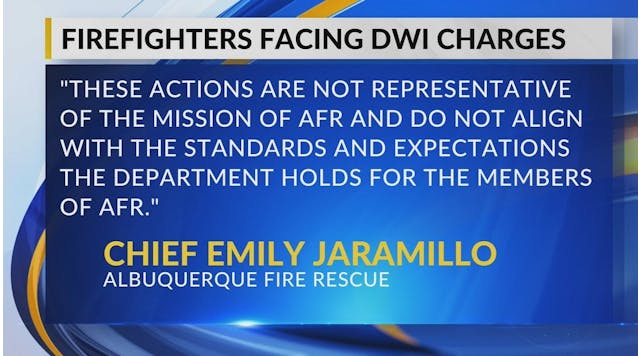 Albuquerque Fire Rescue: 3 employees arrested for DWI
