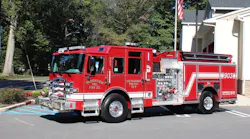 The pumper for Brookview Volunteer Fire Company is built on Pierce's Enforcer chassis and has a 2,000-gpm pump and 750-gallon water tank.