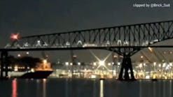 RAW: Cargo ship loses power, crashes into the Baltimore Bridge
