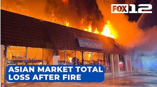 3-alarm fire destroys Asian market in NE Portland