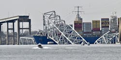 The Francis Scott Key Bridge fell into the Patapsco River Tuesday after it was hit by a ship.