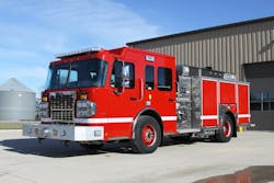Toyne built this pumper for the Springfield Fire Department on a Spartan Metro Star MFD chassis.
