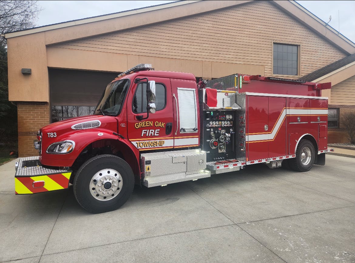 Rosenbauer Builds Pumper Tanker for Green Oak Twp Fire Department