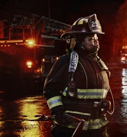 The MSA Cairns 1836 is one of the lightest weight traditional-style fire helmets available that meets National Fire Protection Association (NFPA) standards.