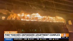 Fire torches unfinished apartment complex in Prescott Valley