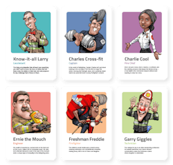 The online personality test features six distinct characters, each representing an invaluable member of every fire station&apos;s all-star team across the nation.