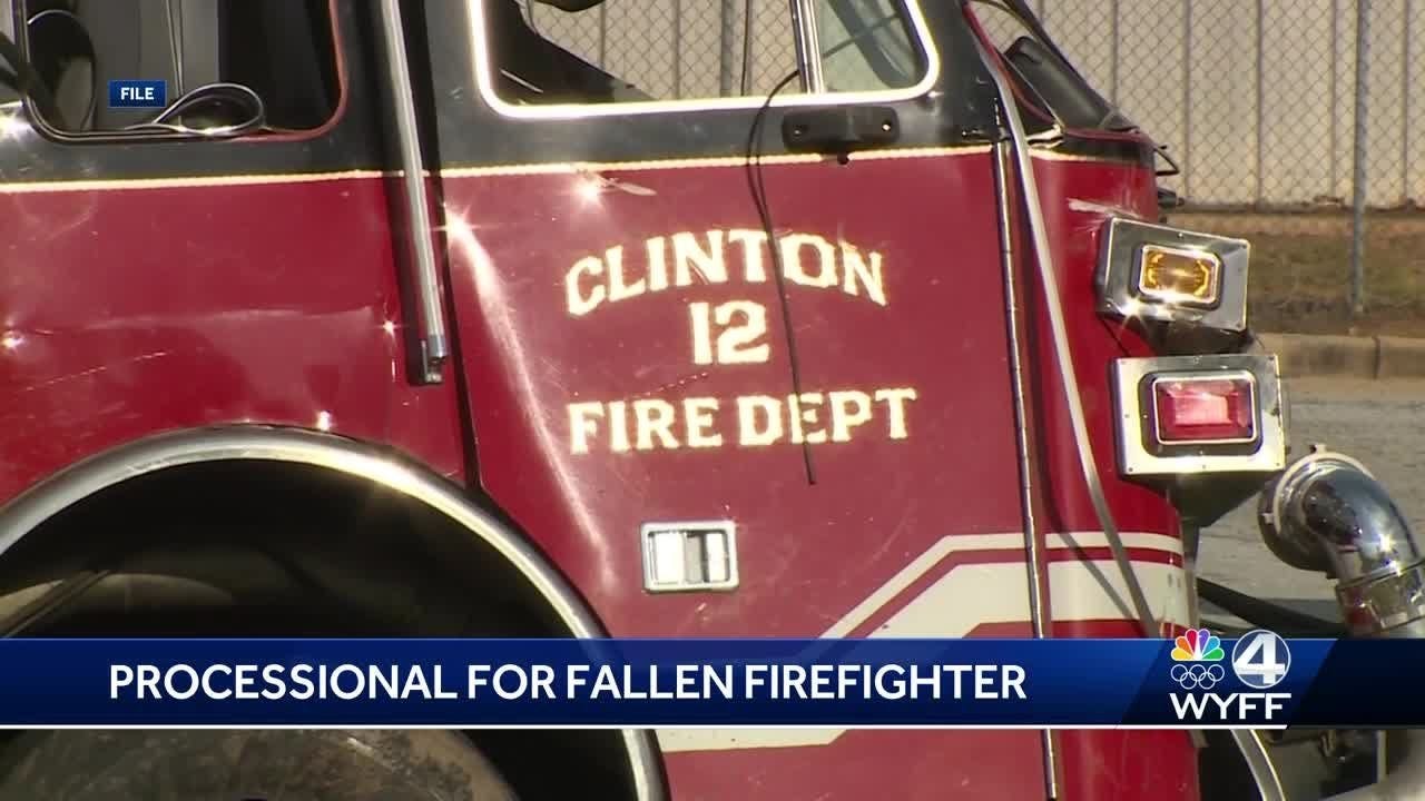 Clinton Firefighter killed in crash processional