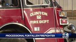 Clinton Firefighter killed in crash processional