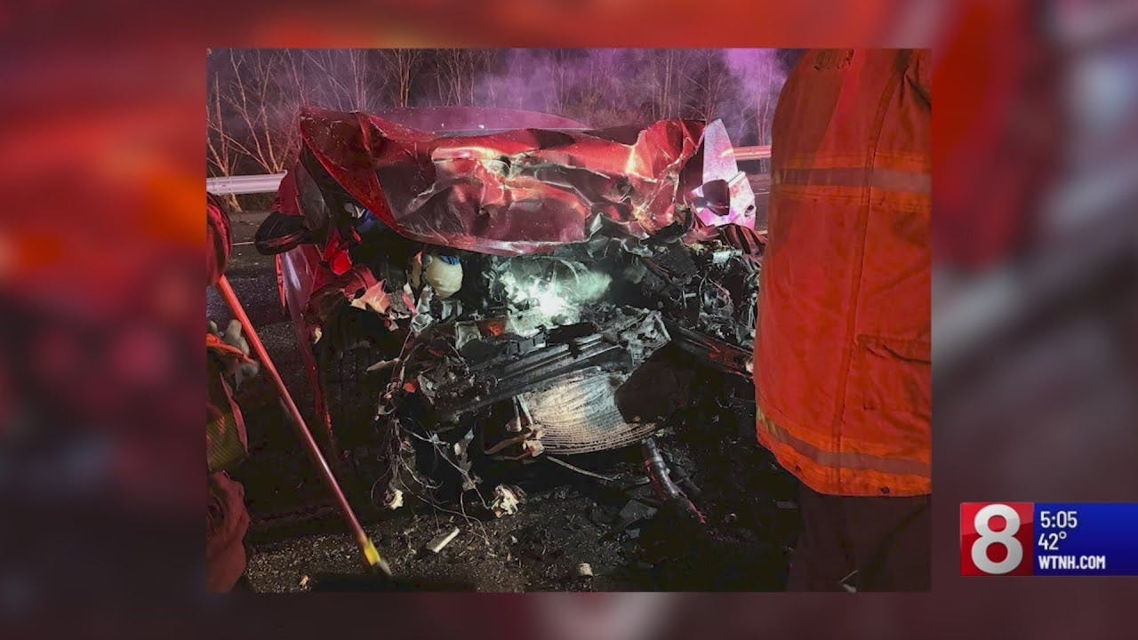 Close call on Route 8: Fire truck rear-ended during response to wrong-way crash in Beacon Falls