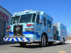 Sutphen built this pumper for the Youngstown Whitney Volunteer Fire Department in Youngstown, PA.